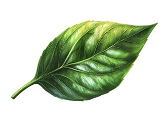 Basil leaf in high detail