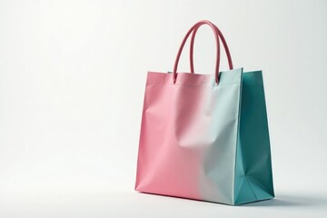Close-up of a sturdy cloth shopping bag, pristine white backdrop , present, fashion, isolated