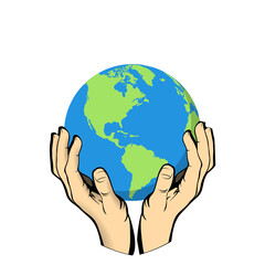 World earth day symbol . Earth day eco organic concept . Earth day emoji smiley. Happy planet, green sprout. Earth day globe logo.