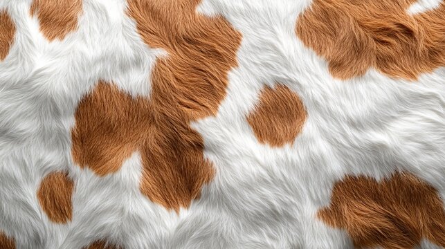 Close Up of Cow Skin Showcasing Unique Patterns and Textures Highlighting Natural Animal Hide Beauty