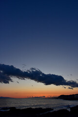 野島崎公園から眺める夕焼け