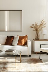 a modern living room interior , Generative AI	