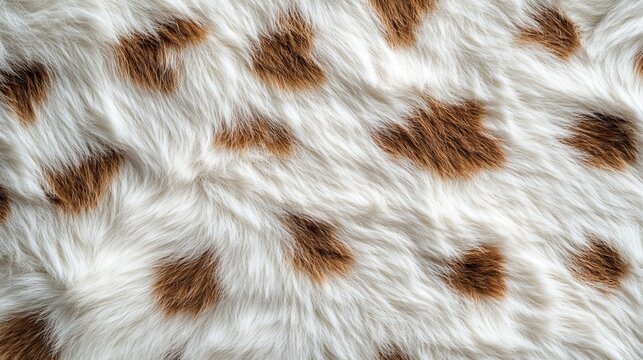 Close Up of Soft Fur with Distinctive Brown Spots Capturing the Warmth and Texture of Animal Hide