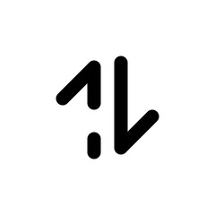 arrows dashed line icon