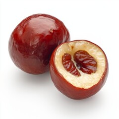 Dish Whole Fresh Overview Sliced Jujube Placed Skin