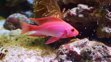 Fototapeta premium Spectacular Aquarium Boasting Stunning Red Fish