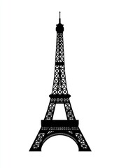 Obraz premium Eiffel Tower tower architecture silhouette.