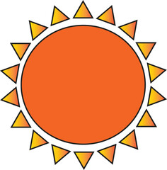 vector sun icon good quality