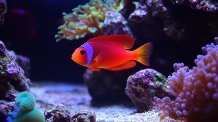 Fototapeta premium Spectacular Aquarium Boasting Stunning Red Fish