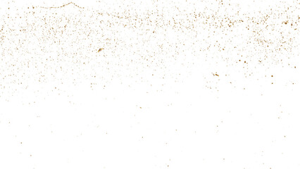 Abstract luxury golden confetti glitter and dust falling down on transparent background. Shiny glittering dust background. Vector illustration