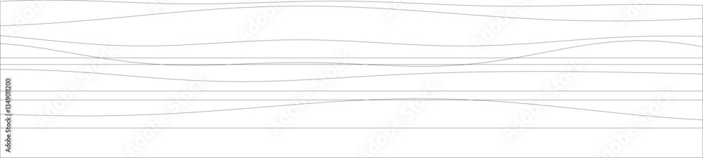 Poster abstract wave pattern with horizontal lines in monochrome.