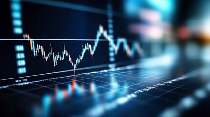 Detailed Financial Data Display on Monitor