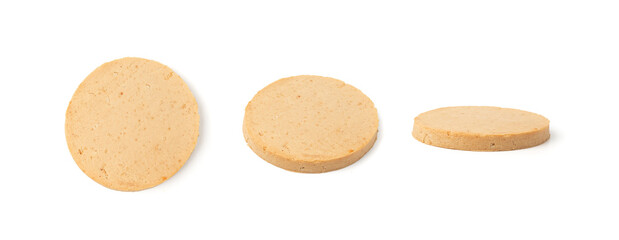 Protein cookie, round energy snack with nuts, gluten-free cookies