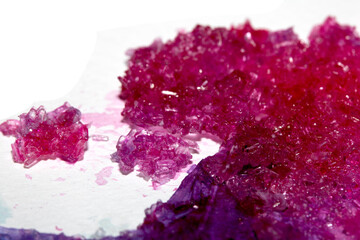 Sugar Sat Crystal Vibrant Shard Close Up Granulated Molecule Confectionery Background