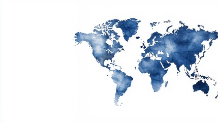 Detailed World Map Graphic Design Illustration
