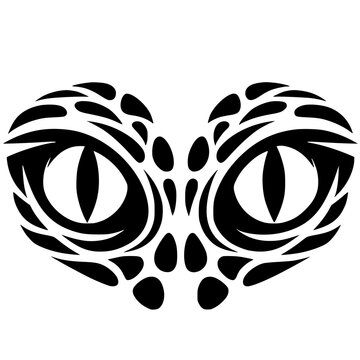 Snake eye silhouette