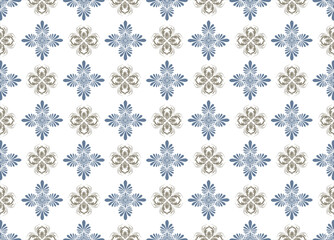 vector seamless pattern with snowflakes