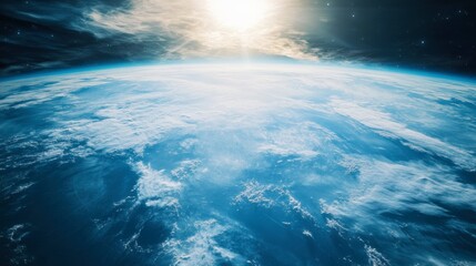 Naklejka premium A satellite capturing high-resolution images of Earths changing climate