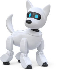 Front view of a robot dog
