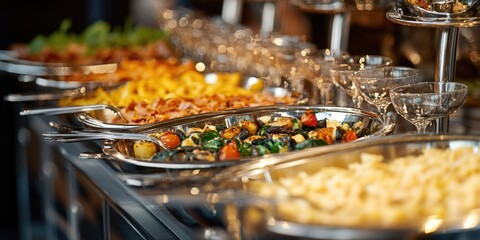 Variety of food on plates
