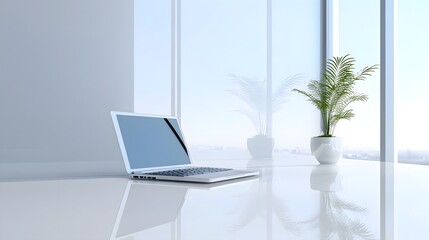 Fototapeta premium A clean and organized high tech digital workspace