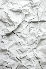 Fototapeta premium Abstract texture of crumpled white paper. The texture is rough and uneven, creating a dramatic visual.