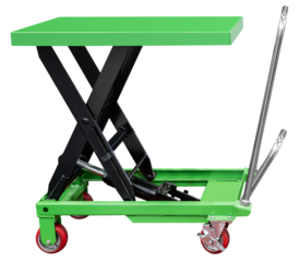 Green hydraulic lift cart