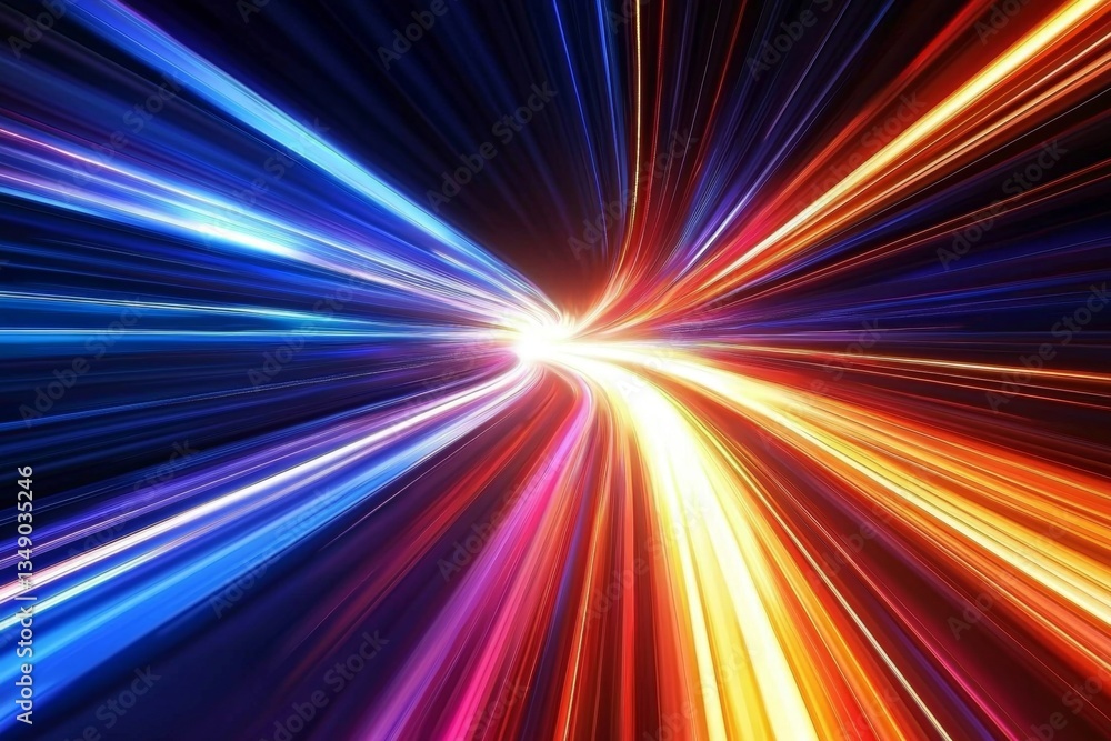 Poster witness the exhilarating patterns created by high-speed movement in light.