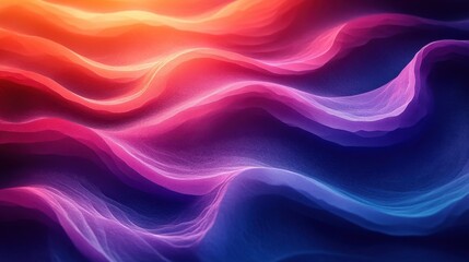Obraz premium Abstract Wavy Background in Vibrant Colors with Smooth Gradient and Dynamic Motion