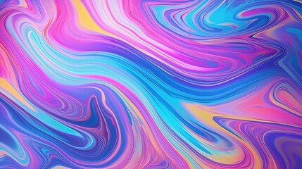 Obraz premium Vivid acid-colored liquid marble texture creating a dynamic, abstract neon background.