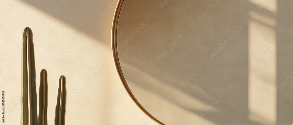 Aufkleber close-up of a gold-colored object, which appears to be a mirror or a decorative piece. the object is