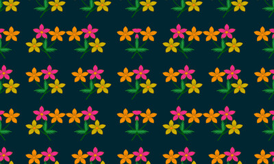 Floral pattern desingeith batik.