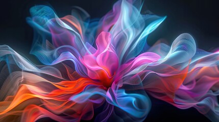 Fototapeta premium Abstract Colorful Flower
