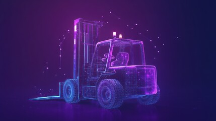 Digital Forklift Warehouse Automation Network