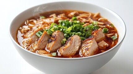 A Bowl of Delicious Chicken Noodle Soup Ready to Enjoy