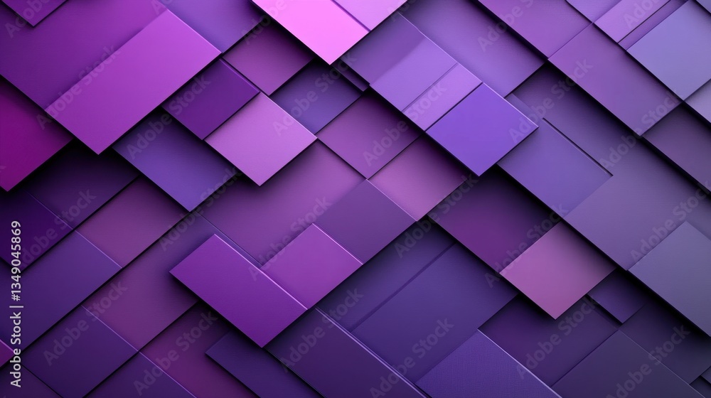 Poster deep violet and soft lavender geometric layers, overlapping in a striped diagonal pattern for an ele