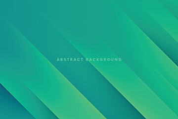 abstract diagonal shape background dynamic green gradient composition design vector