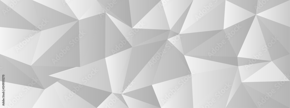 Poster abstract geometric pattern with gray polygonal shapes for modern design projects.
