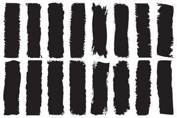  Brush strokes collection. brushes, lines, frames, box, grungy.. Distressed banner. Vector grungy paint brush strokes Collection. Black paint spots vector for design. eps 10,