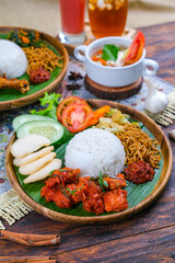 various types of traditional Ramadan and Eid mubarak dishes