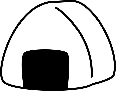 Hand-painted rice ball onigiri illustration 손그림 주먹밥 오니기리 일러스트