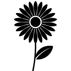 vector illustration of a sunflower