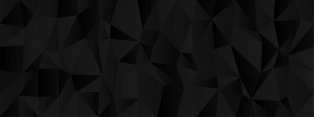 Abstract geometric polygonal pattern with dark triangles for modern design concepts.