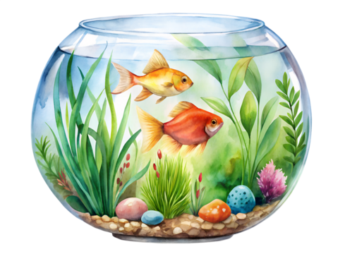 goldfish in aquarium