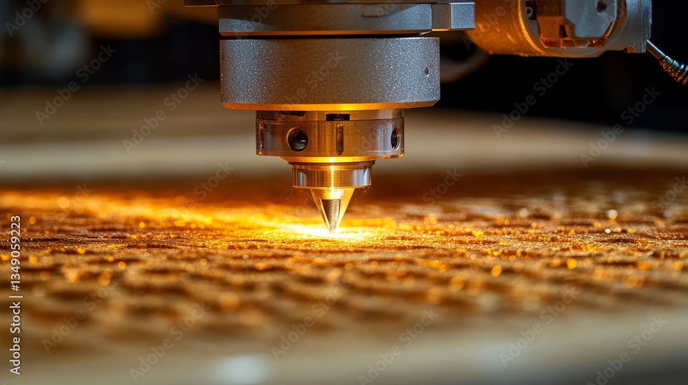 Poster cnc router creating intricate designs precision machining wood with laser for craftsmanship