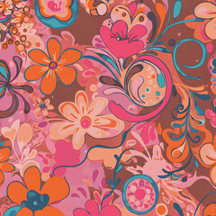 colorful floral background 