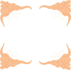 Elegant vintage frame with intricate details, perfect for invitations, certificates, and decorative designs. Ideal for classic, antique, and retro-themed projects.