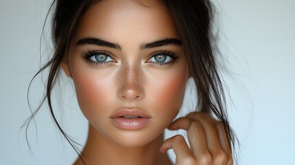 Closeup Portrait of a Young Woman