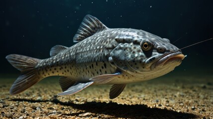 Fototapeta premium Underwater shot of a large fish