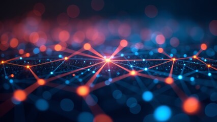 Abstract Data Network Nodes And Connections